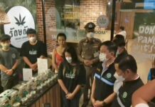 Thaise medische autoriteiten inspecteren marihuanawinkels aan Khaosan Road in Bangkok